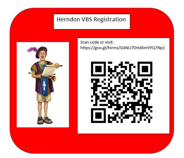 Register Now for the HERNDON VBS!